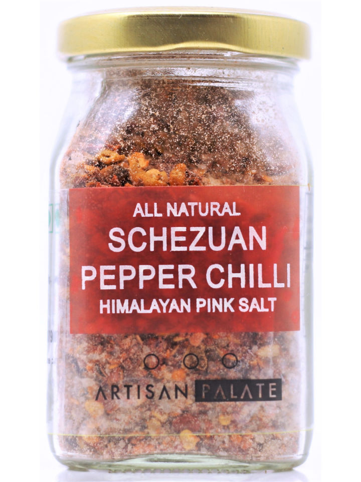 All Natural Schezwan Pepper Chilli with Himalayan Pink Salt 150GMS